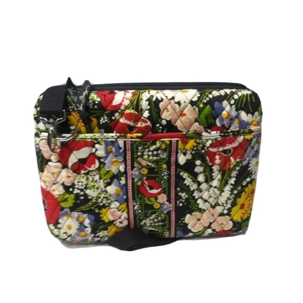 Vera Bradley Retired Poppy Fields Hard Shell Case Bag Fits iPad, Mini Laptop,